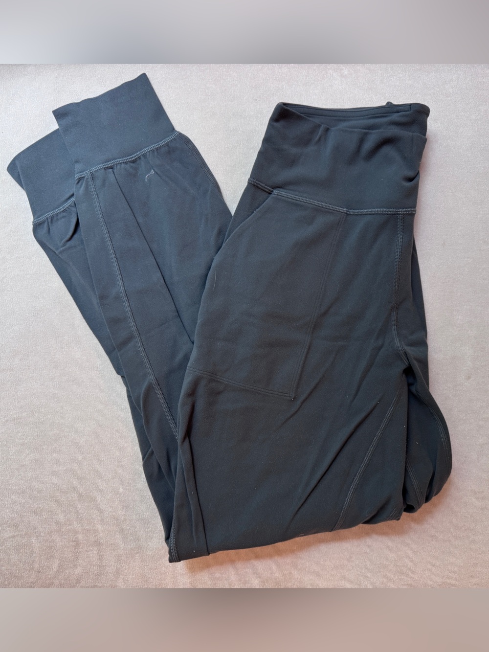 Lulu Grey/Green Performance Jogger Pants